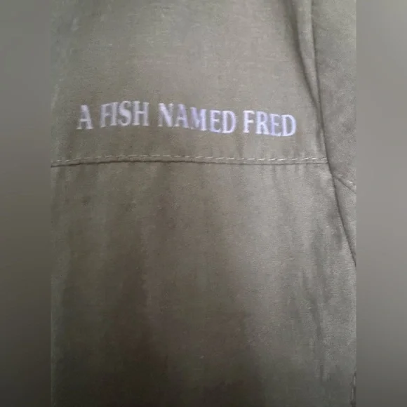 Men’s A Fish Named Fred Blouson Marine Luxury Zip Pocket Ribbed cuffs Jacket - Picture 6 of 15